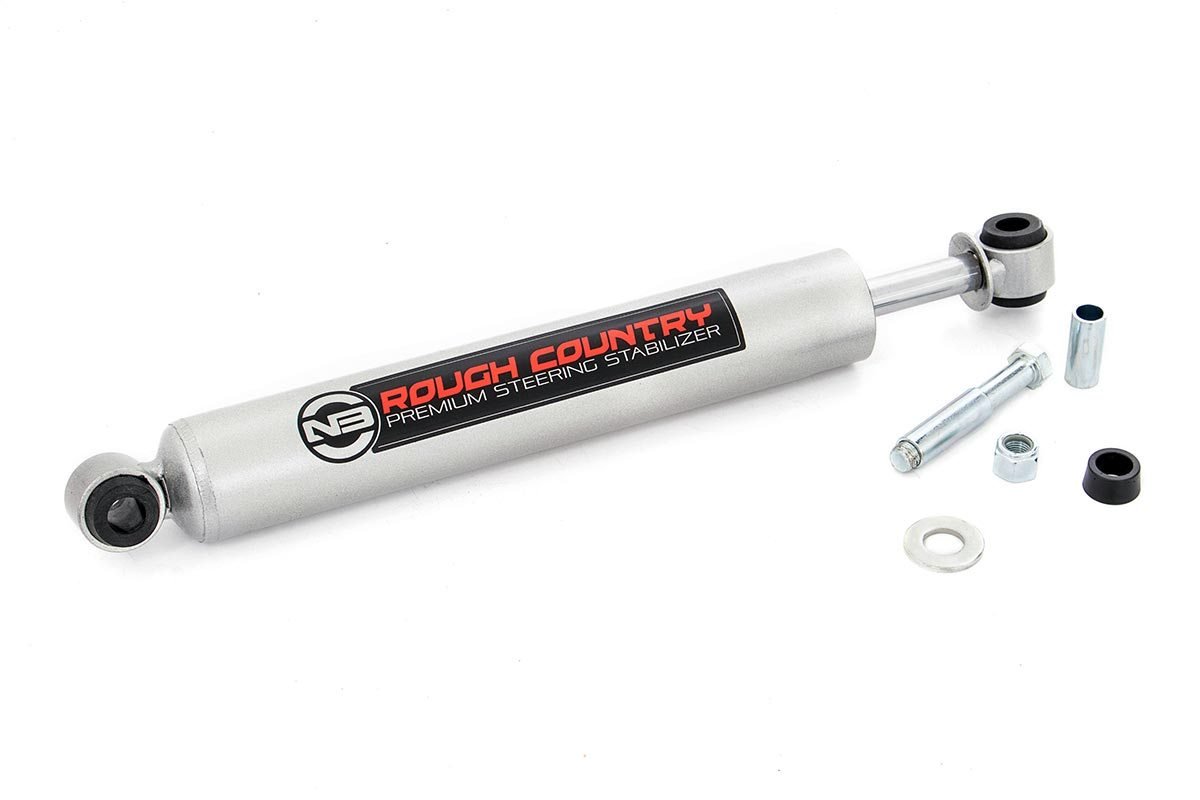 Rough Country N3 Steering Stabilizer Ford Excursion F-250 Super Duty F-350 Super Duty 4WD