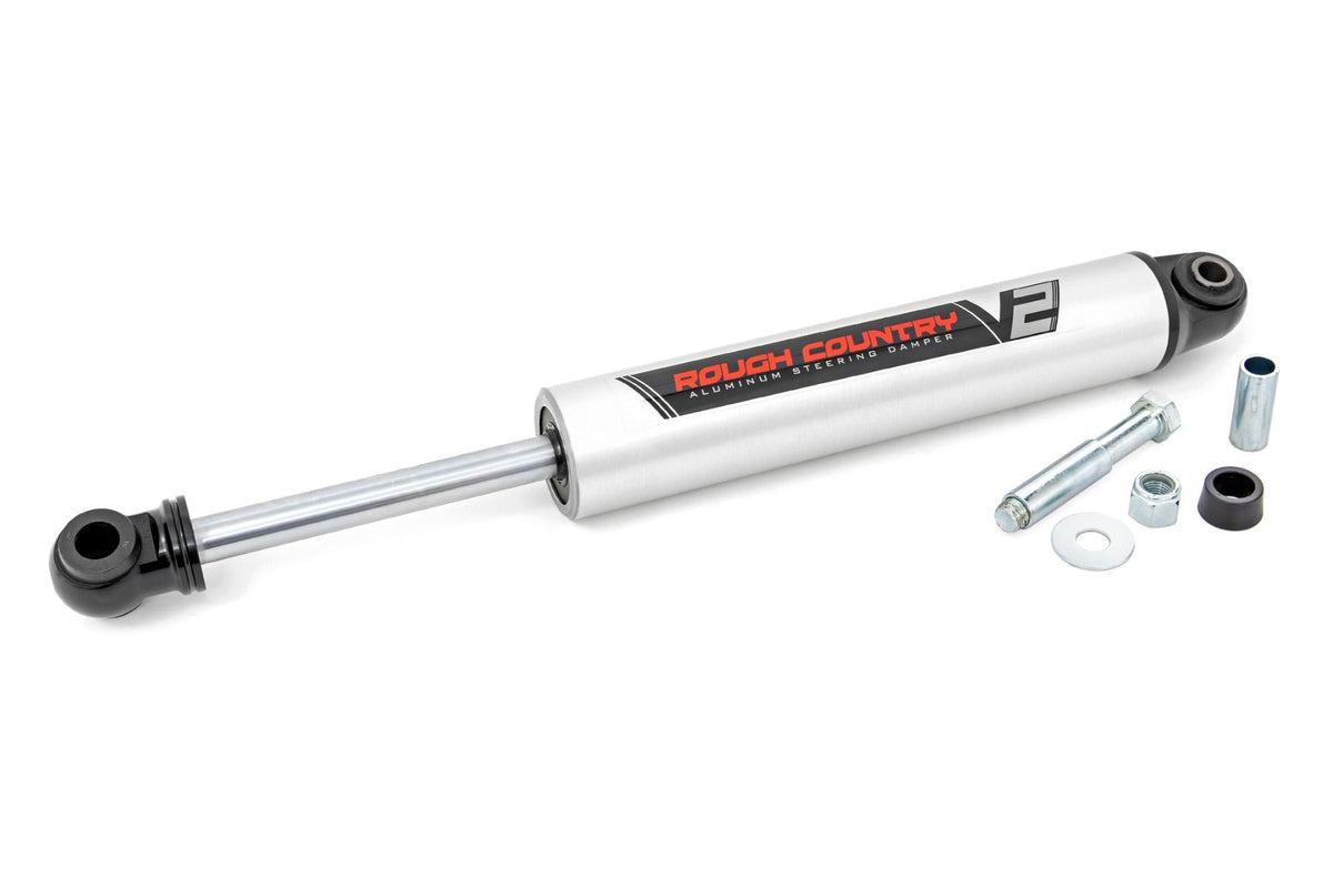 Rough Country V2 Steering Stabilizer Ford Excursion F-250 Super Duty F-350 Super Duty 4WD