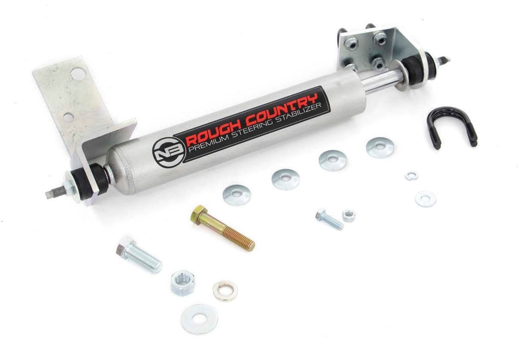 Rough Country N3 Steering Stabilizer 0-3 Inch Lift Chevy GMC Sierra 1500 Silverado 1500 Tahoe Yukon (92-06)