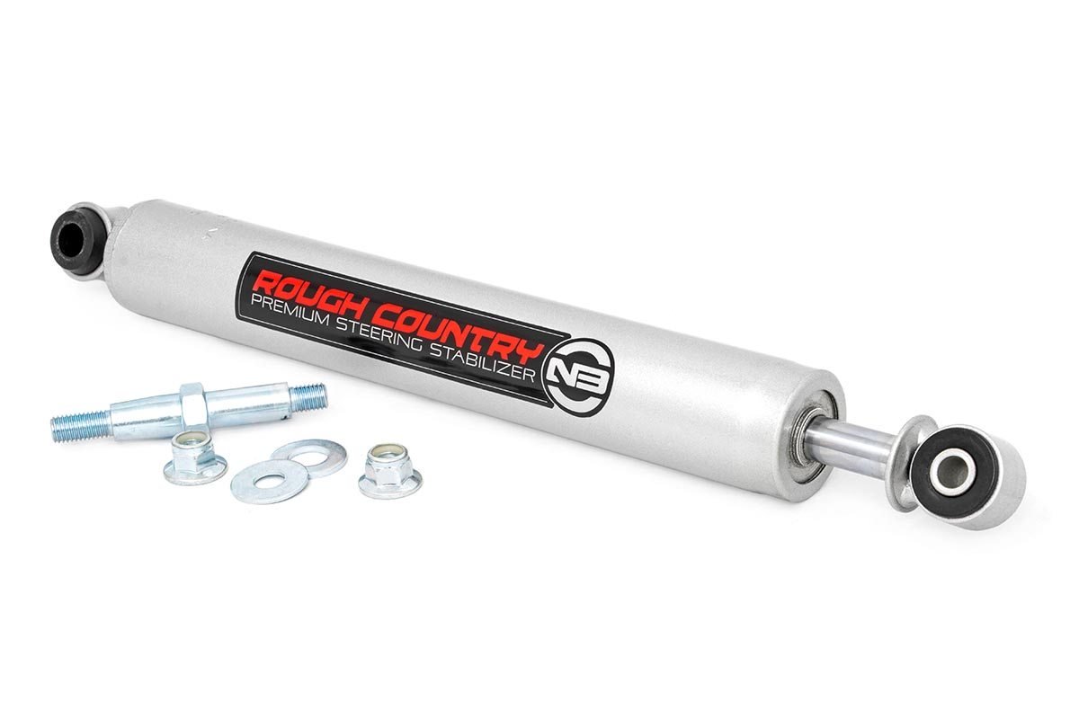 Rough Country N3 Steering Stabilizer 0-8 Inch Lift Ford F-250 F-350 Super Duty (08-16)