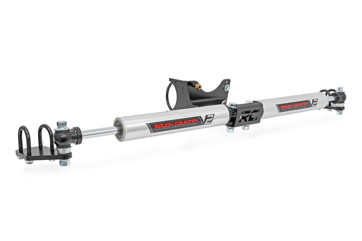 Rough Country V2 Steering Stabilizer Dual 2-8 Inch Lift Ford F-250 F-350 Super Duty (05-26)