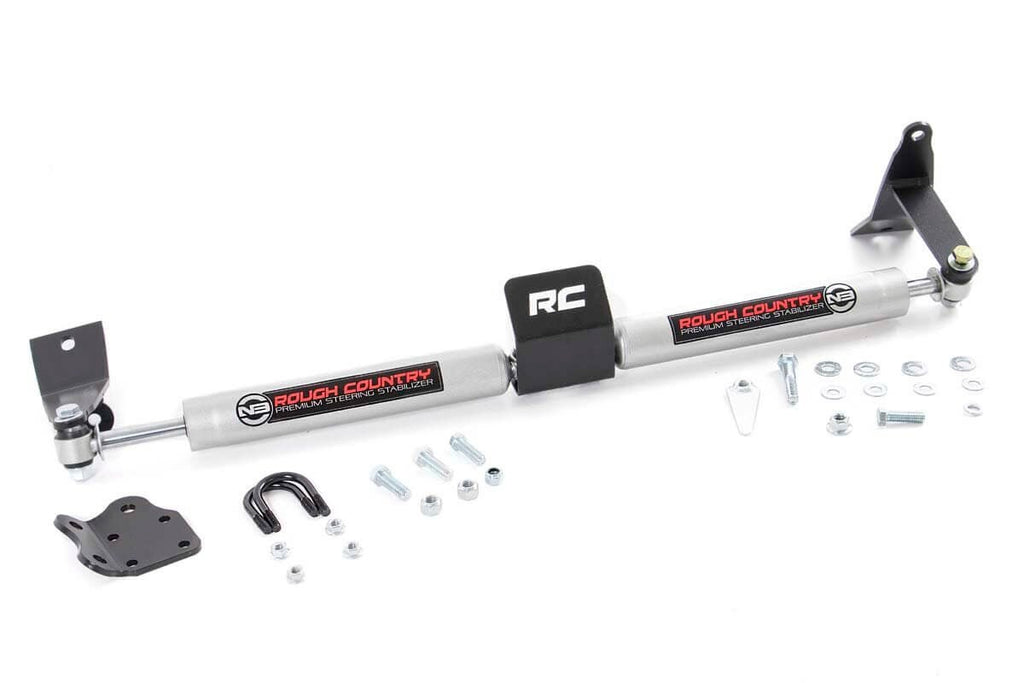 Rough Country N3 Steering Stabilizer Dual 2-8 Inch Lift Ram 2500 (03-13) 3500 (11-12)
