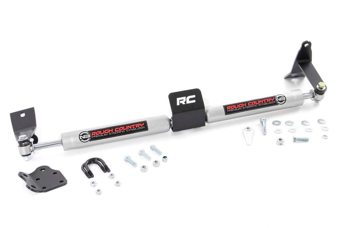 Rough Country N3 Steering Stabilizer Dual 2-8 Inch Lift Ram 2500 (03-13) 3500 (11-12)