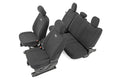 Rough Country Seat Covers FR Bucket and RR Bench Ford F-150 Lightning F-250 F-350 15-26