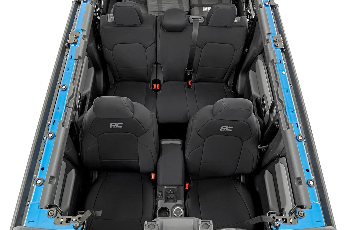 Rough Country Seat Covers Bucket Seats FR RR Ford Bronco 4WD (2021-2026)