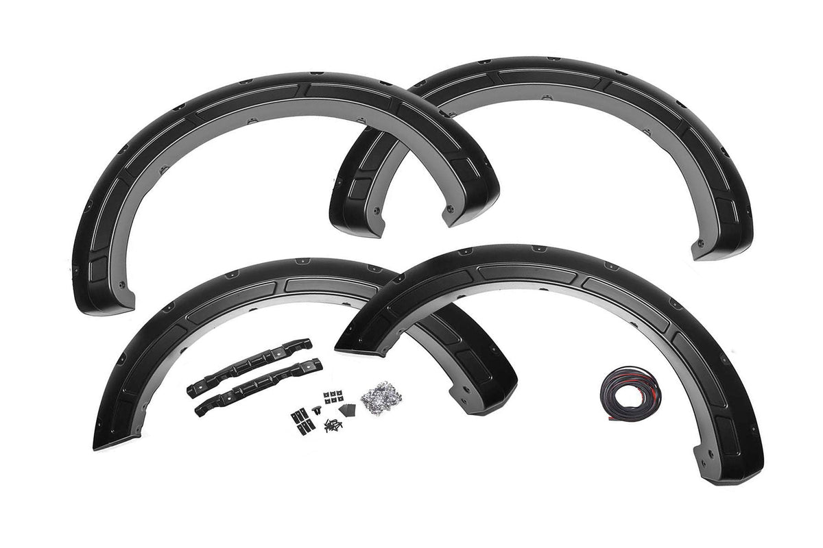 Rough Country Defender Fender Flares YZ Oxford White Ford F-150 2WD 4WD (2015-2020)