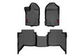 Rough Country Heavy Duty Floor Mats, Front &amp; Rear - Ford Ranger (2019-2023)