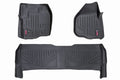 Rough Country Floor Mats FR RR Raised FR Pedal Ford F-250 F-350 Super Duty (12-16)