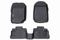 Rough Country Heavy Duty Floor Mats [Front/Rear] - (18-20 Jeep Wrangler JL Unlimited)