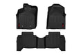 Rough Country Heavy Duty Floor Mats [Front/Rear] - (16-20 Toyota Tacoma Double Cab)