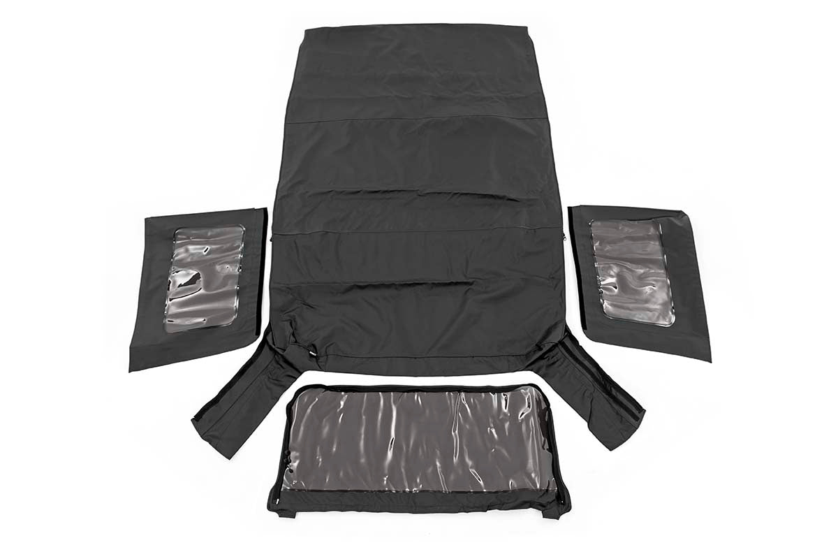 Rough Country Soft Top Replacement Black 4 Door Jeep Wrangler Unlimited (07-09)