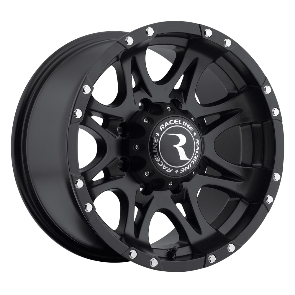 Raceline Wheels 981 Raptor17x9 8x170mm -12mm 4.50 130.81 Black 3500lbs