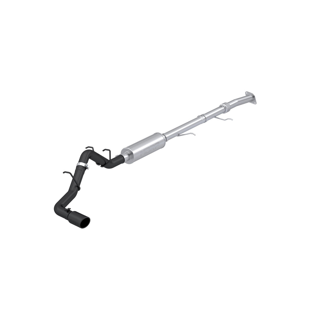 MBRP 2023 2026 Chevrolet GMC Colorado Canyon 2.7L Turbo Black-Coated Aluminized Steel 3 Cat-Back Single Side Exit