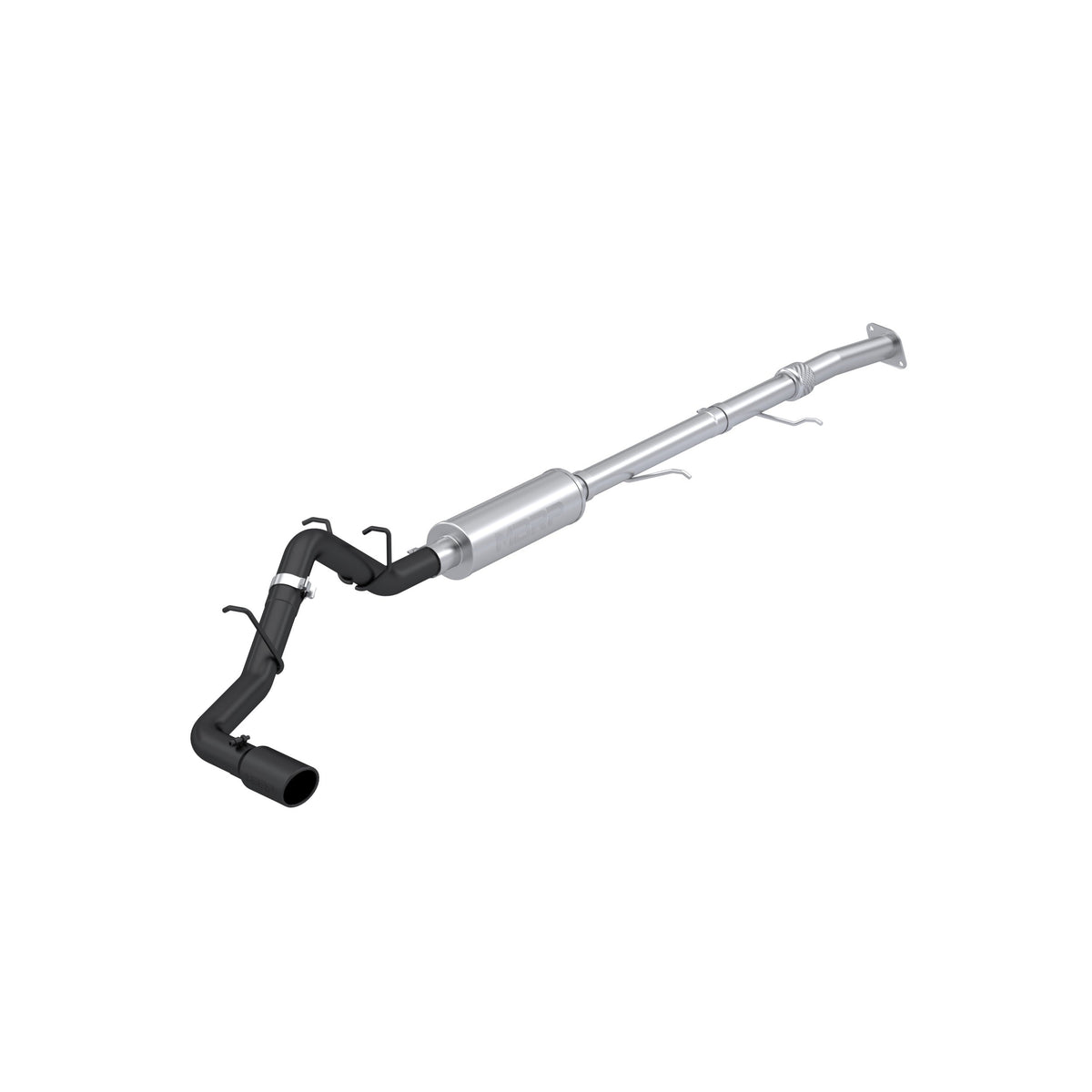 MBRP 2023 2026 Chevrolet GMC Colorado Canyon 2.7L Turbo Black-Coated Aluminized Steel 3 Cat-Back Single Side Exit