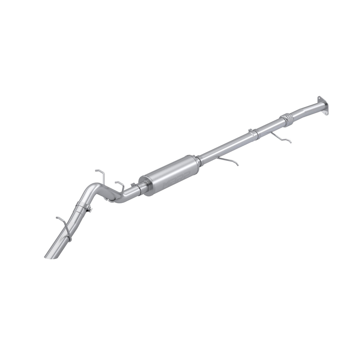 MBRP 2023 2026 Chevrolet GMC Colorado Canyon 2.7L Turbo T304 Stainless Steel 3 Cat-Back Single High Clearance Rear Exit