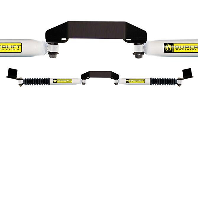 Superlift Dual Steering Stabilizer Kit - SR (Hydraulic) - 1999-2004 Ford F-250 350 and Excursion 4WD