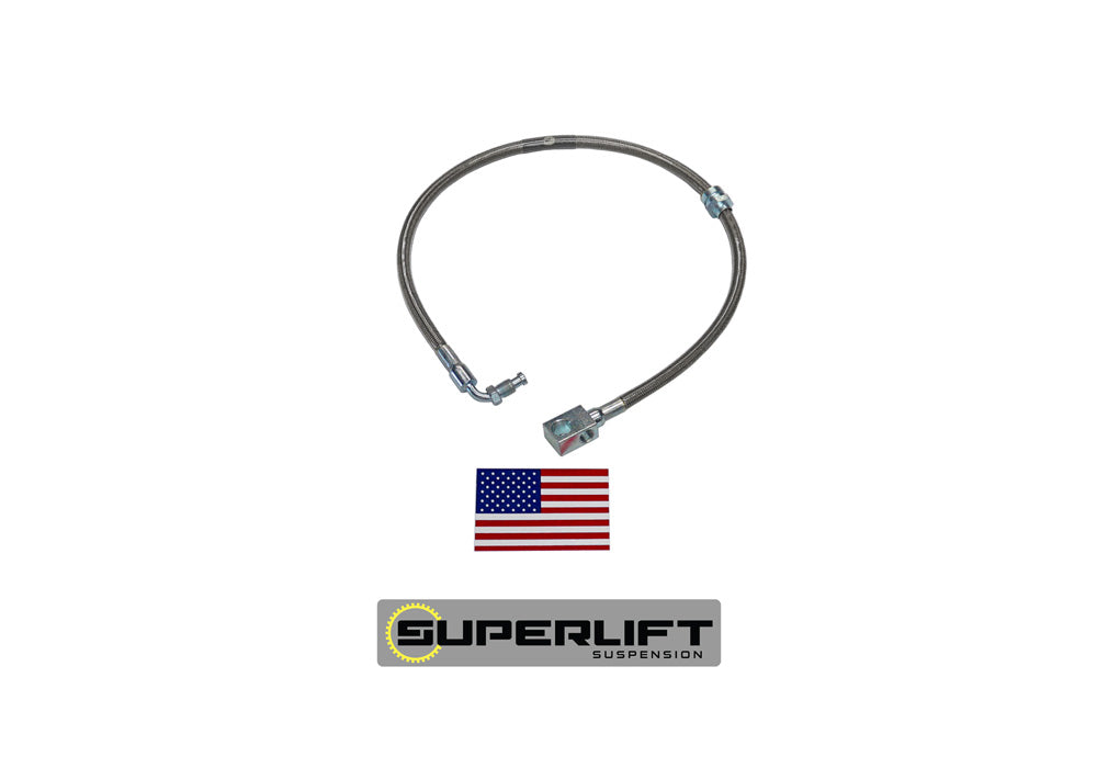 Superlift Bullet Proof Brake Hose - Front - 1978-1979 Ford F-150 and Bronco with 4-9 inch Lift Kit (singe)