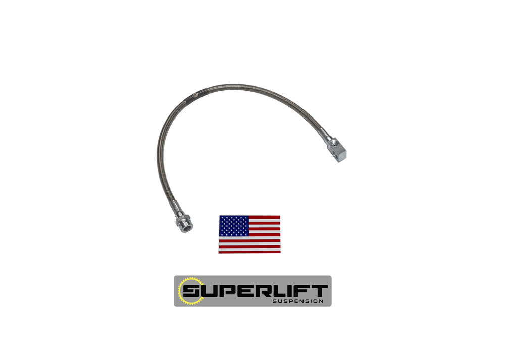 Superlift Bullet Proof Brake Hose - Rear - 1966-1977 Ford Bronco with 3-6 inch Lift Kit (singe)