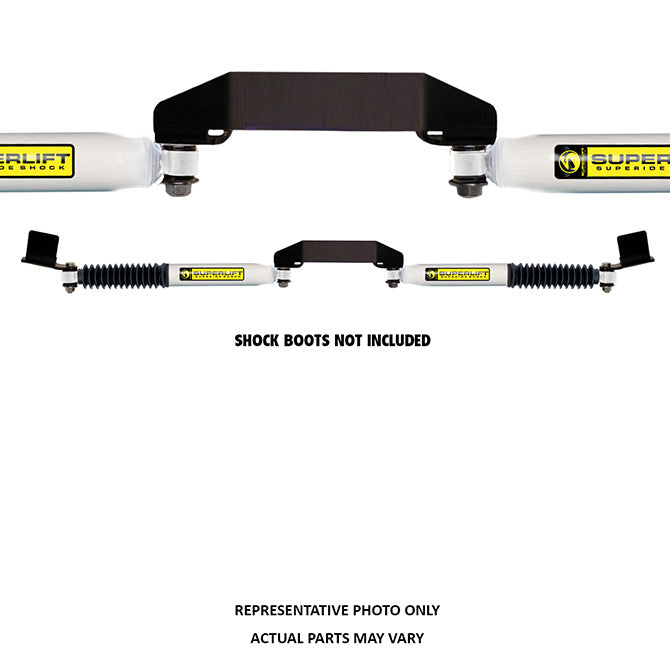 Superlift Dual Steering Stabilizer Kit - SR (Hydraulic) - 2009-2013 Dodge Ram 2500 3500 4WD