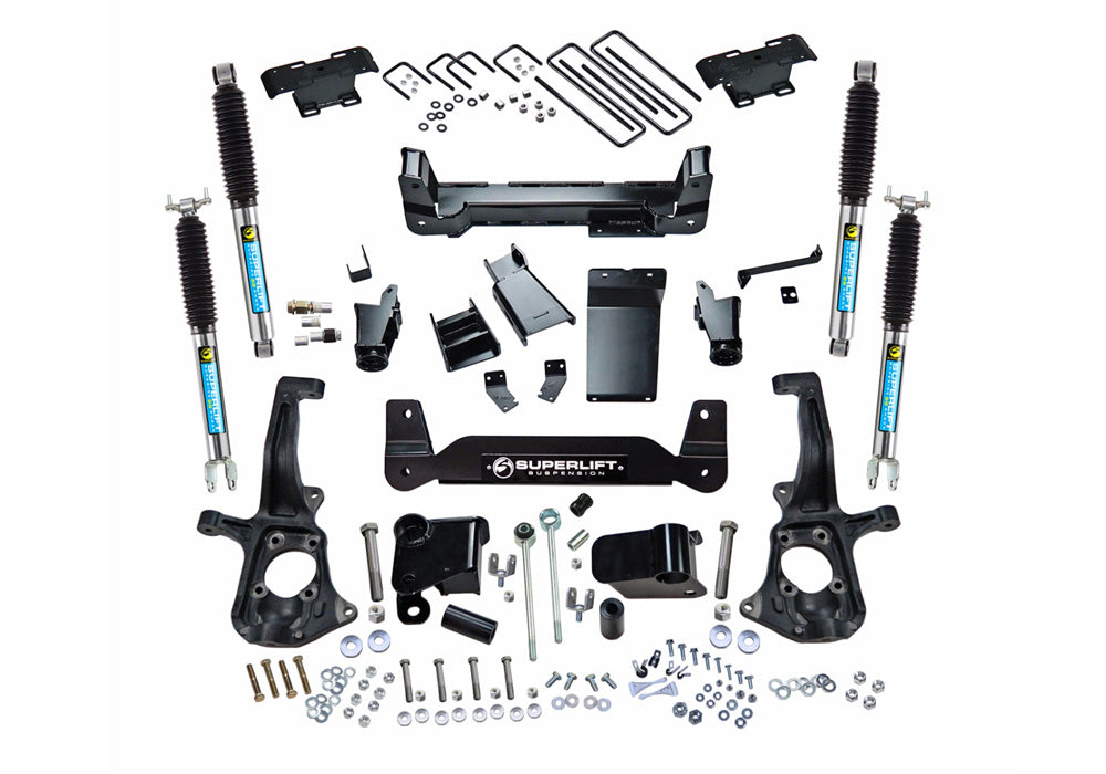 Superlift 6 inch Lift Kit - 2011-2019 Chevy Silverado and GMC Sierra 2500HD - with Bilstein Shocks