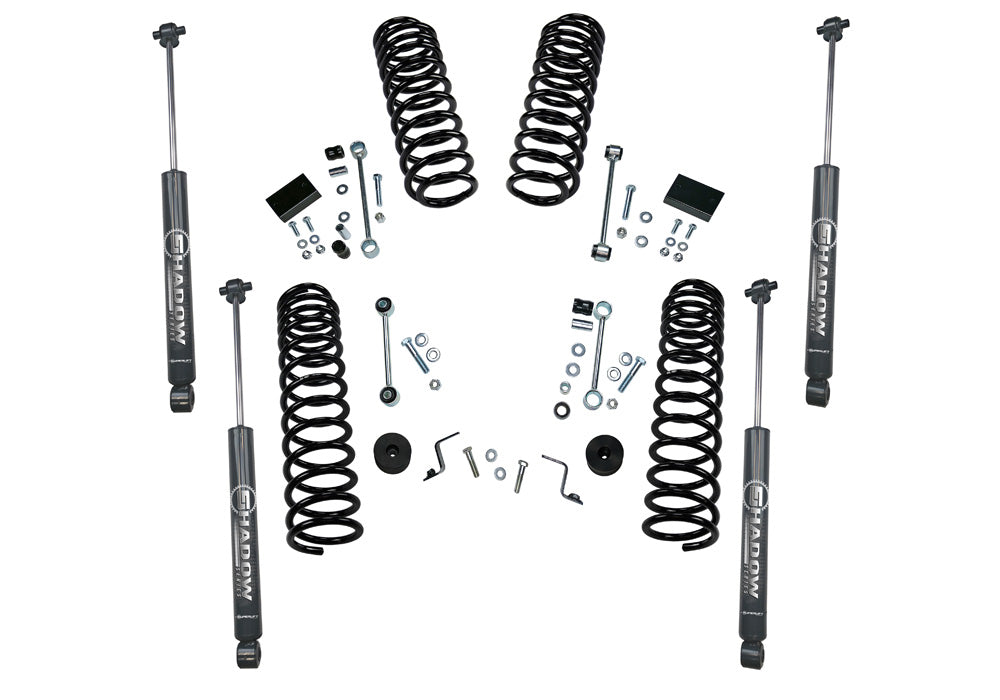 Superlift 2.5 inch DUAL RATE COIL Lift Kit - 2018-2025 Jeep Wrangler JL 2 DOOR - Including Rubicon with SUPERLIFT SHADOW SHOCKS