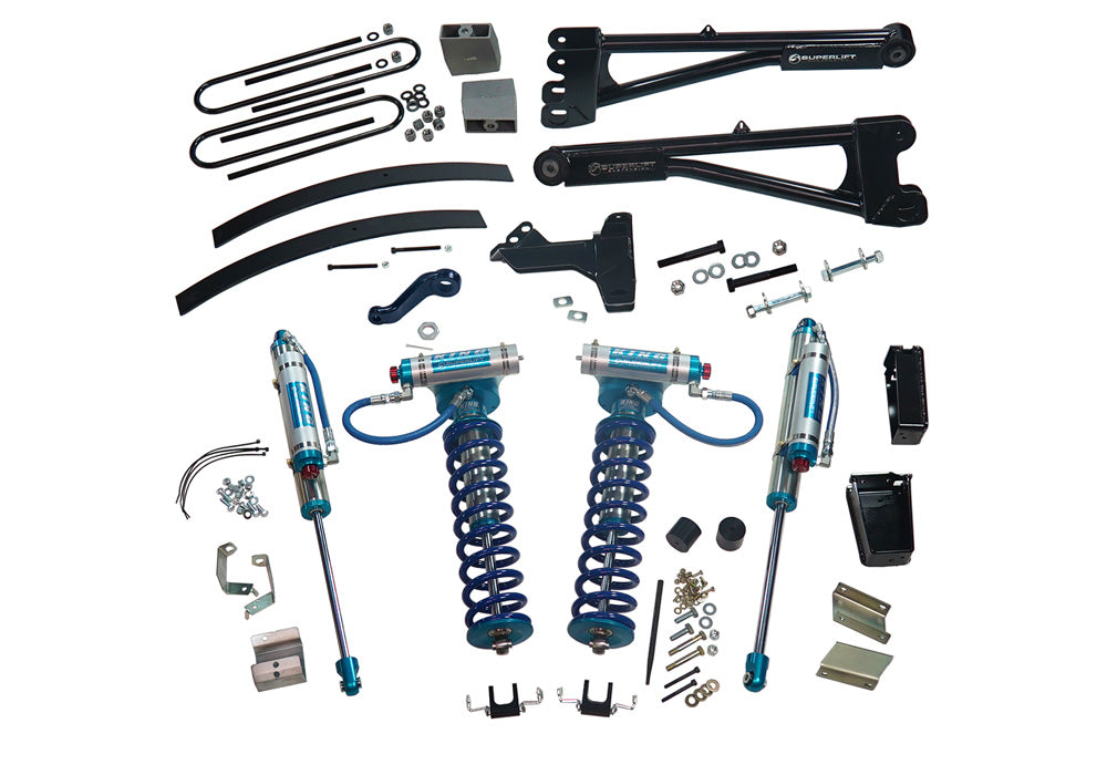 Superlift 8 inch Lift Kit - 2011-2016 Ford F-250 and F-350 Super Duty 4WD - with Replacement Radius Arms King Coilovers and King rear Shocks