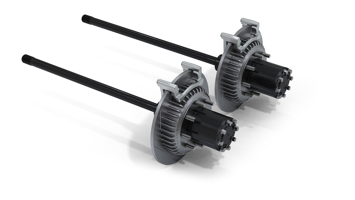 Teraflex JK: CRD60 Rear Axle 8-Lug Full-Float Conversion Slotted Big Rotors – 3 OD