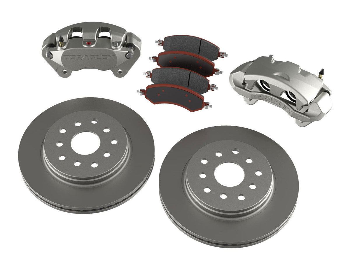 Teraflex JK: Front Big Brake Kit w Smooth Rotors – 5x5 5x5.5