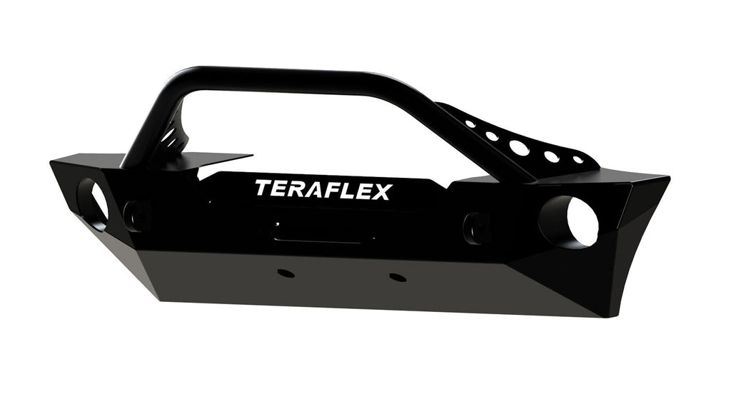 Teraflex JK: RockGuard Epic Front Bumper w Hoop – Offset Drum Winch