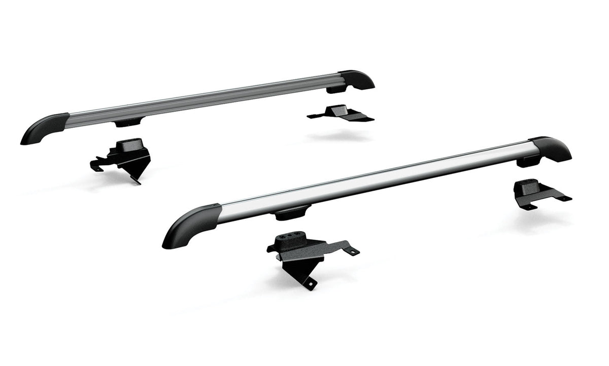 Teraflex JK 4dr: Nebo Roof Rack Main Rail Kit – Silver