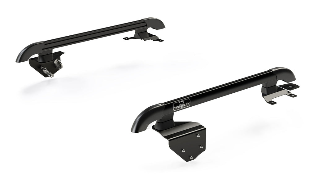 Teraflex JK 2dr: Nebo Roof Rack Main Rail Kit – Black