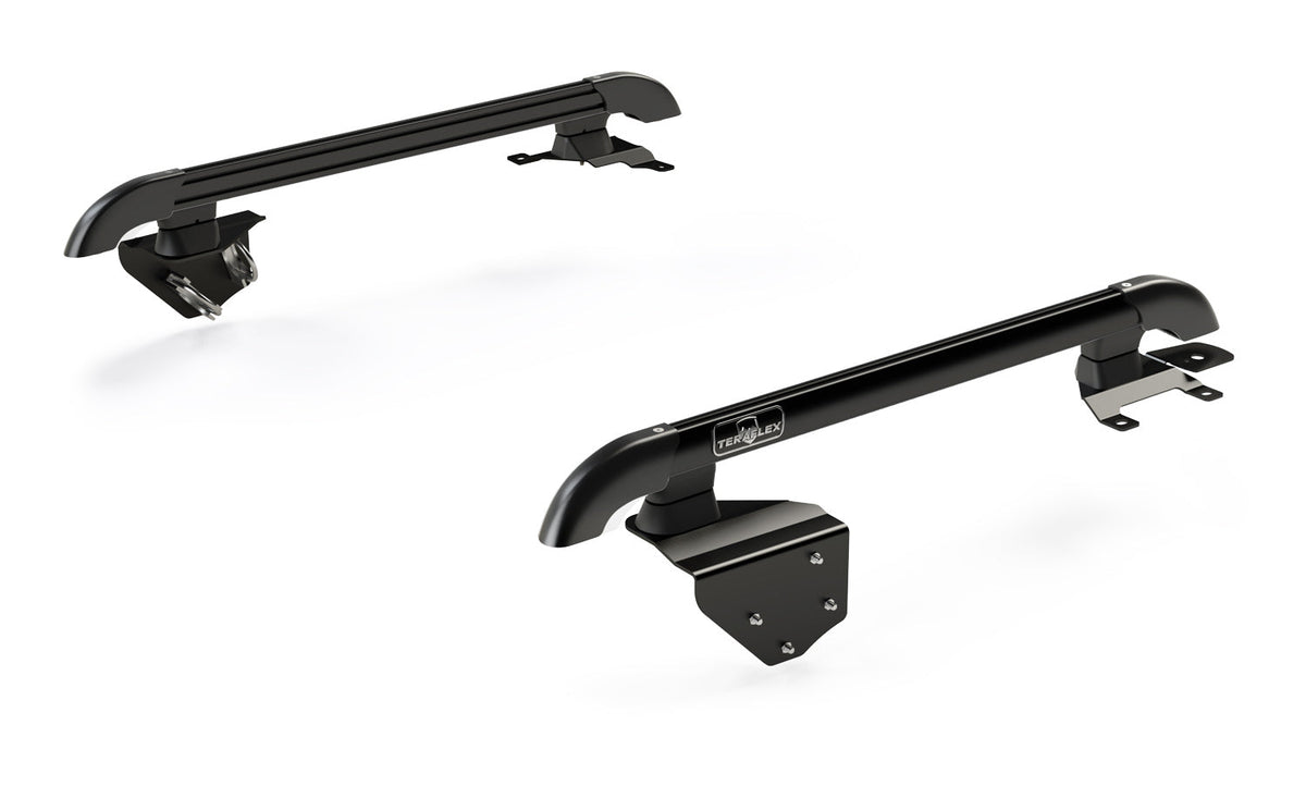 Teraflex JK 2dr: Nebo Roof Rack Main Rail Kit – Black