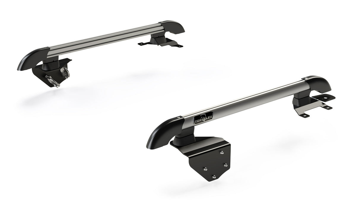 Teraflex JK 2dr: Nebo Roof Rack Main Rail Kit – Silver