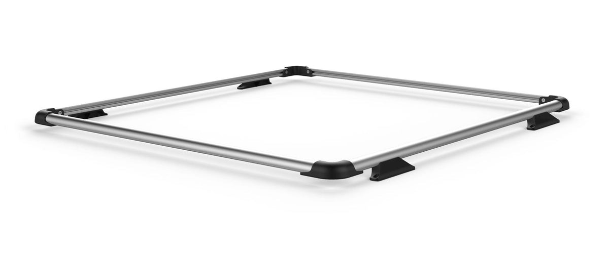 Teraflex JK 4dr: Nebo Roof Rack Raised Rail Kit – Silver