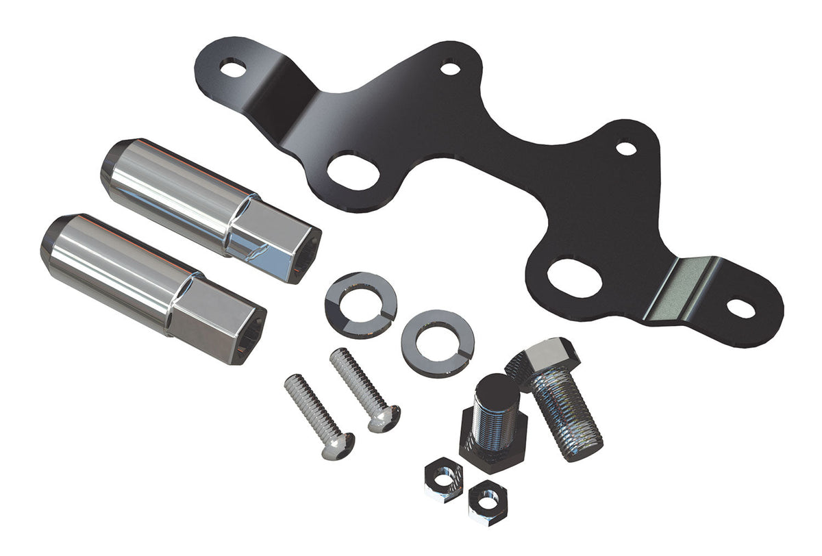 Teraflex JK: Alpha License Plate 3rd Brake Light Mount Kit w Lug Nuts