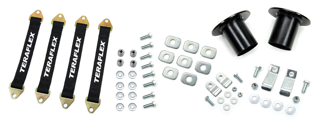 Teraflex JK: Prerunner Suspension Limit Strap Coil Spring Retainer Kit (3–4 Lift)