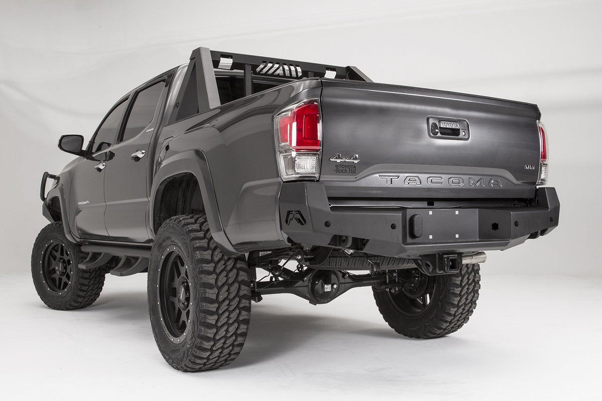 Fab Fours 2016 2023 Toyota Tacoma Rear Bumper Bare