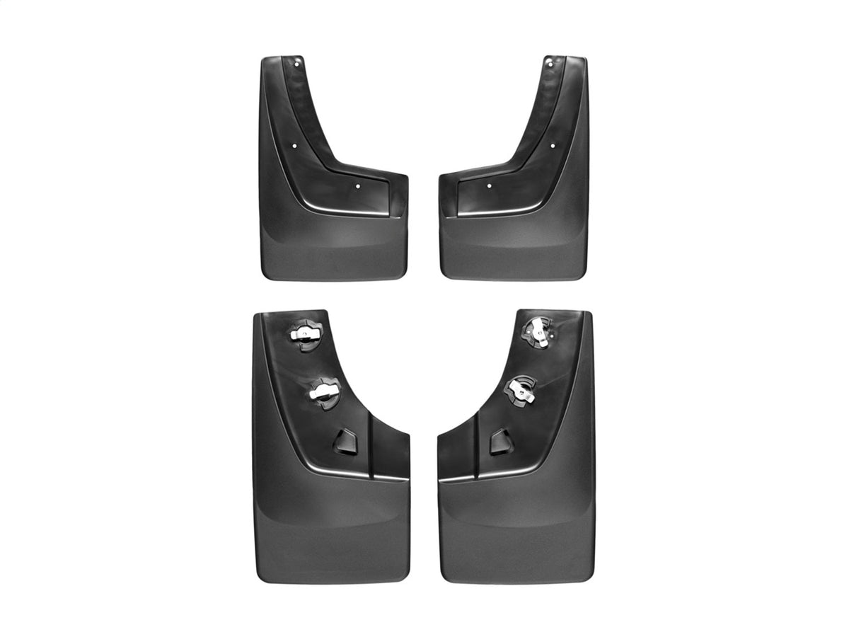 WeatherTech Black No Drill MudFlaps - Front and Rear Fits -20-18 Sierra SierraDenali -