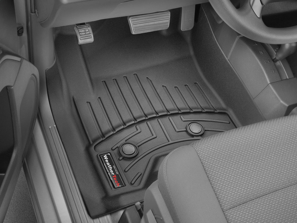 WeatherTech Black Front FloorLiner for Vinyl Floors Fits -21-26 BroncoSport -