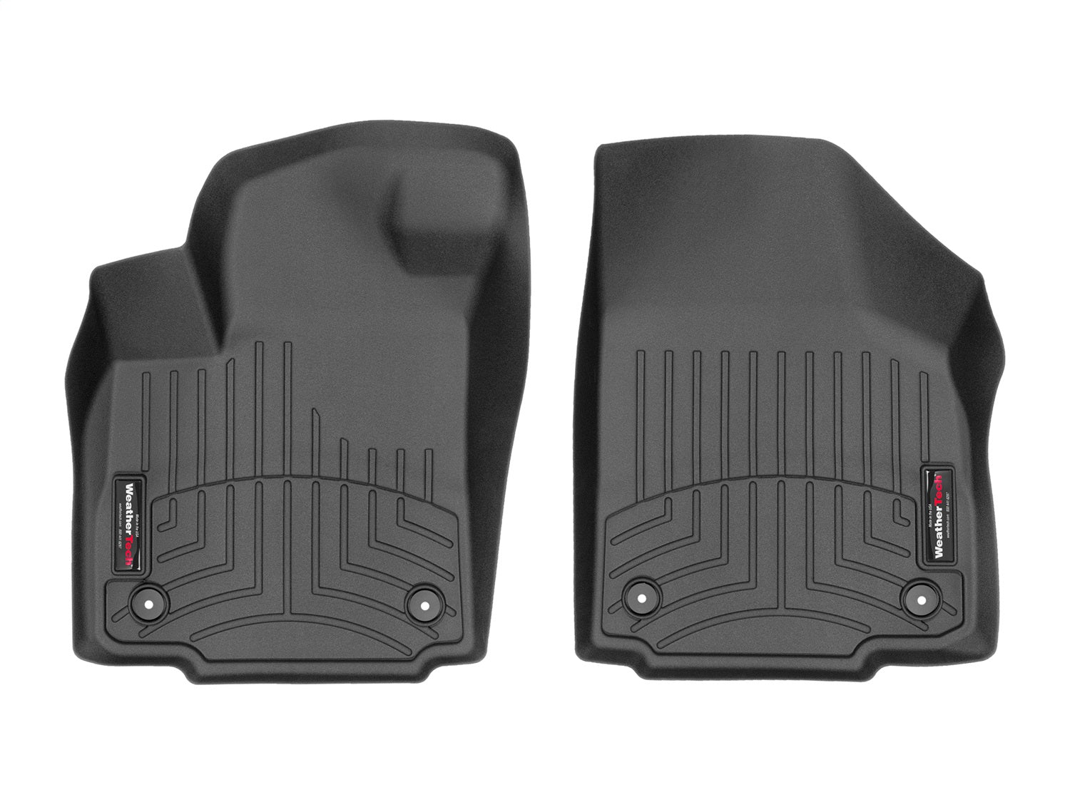WeatherTech Black Front FloorLiner - Toyota Tacoma (2016+, Manual Transmission)