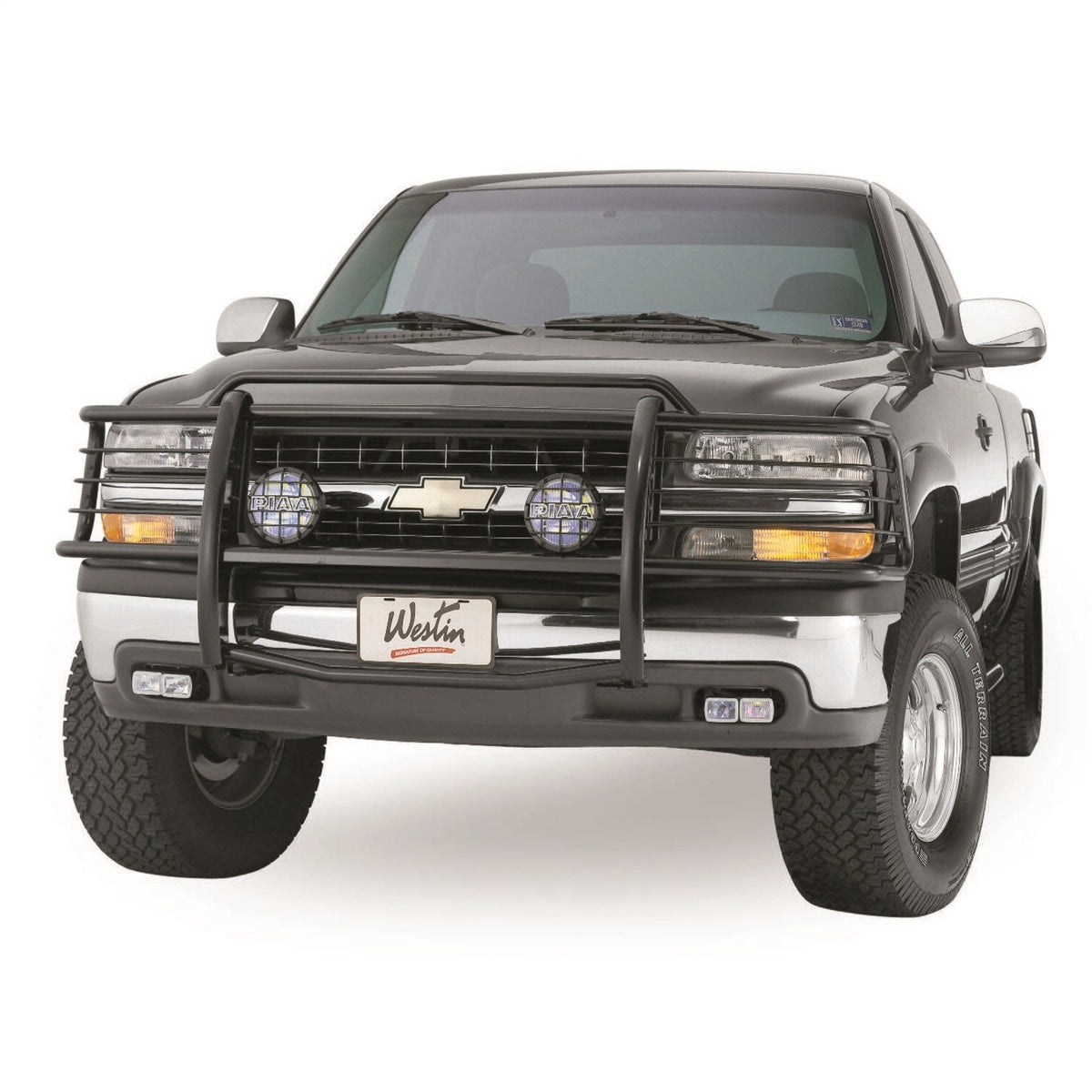 Westin Sportsman Grille Guard Black Silverado 1500LD 1999-2002 Suburban/Tahoe 2000-2006