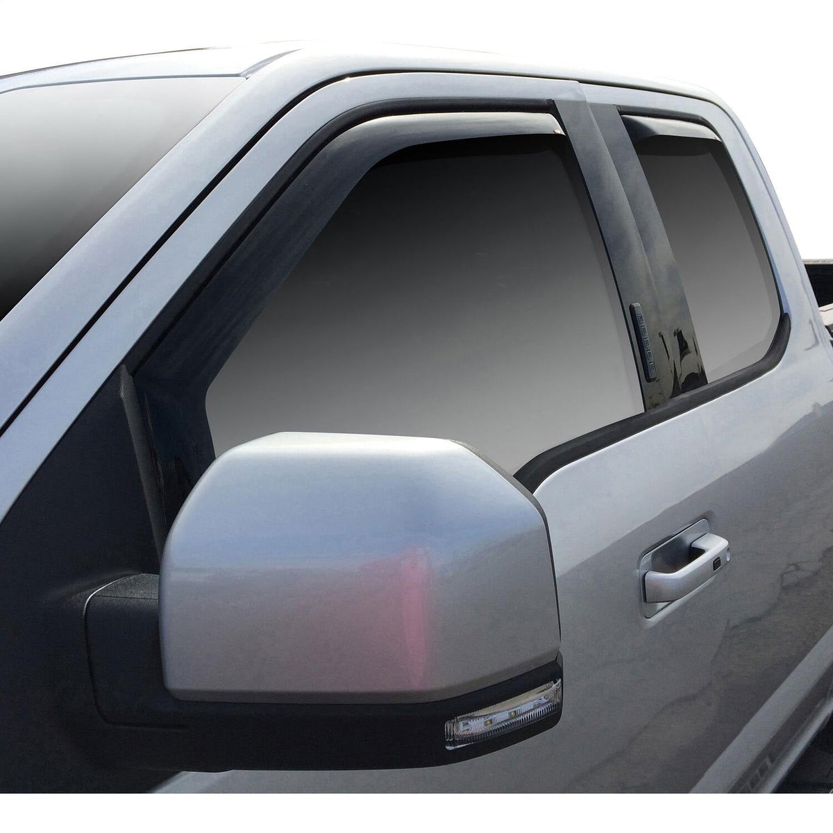 Westin In Channel Wind Deflector 4pc Smoke F-150 SuperCab 2015-2019 F-250/3500 SuperDuty Super Cab 2017-2019