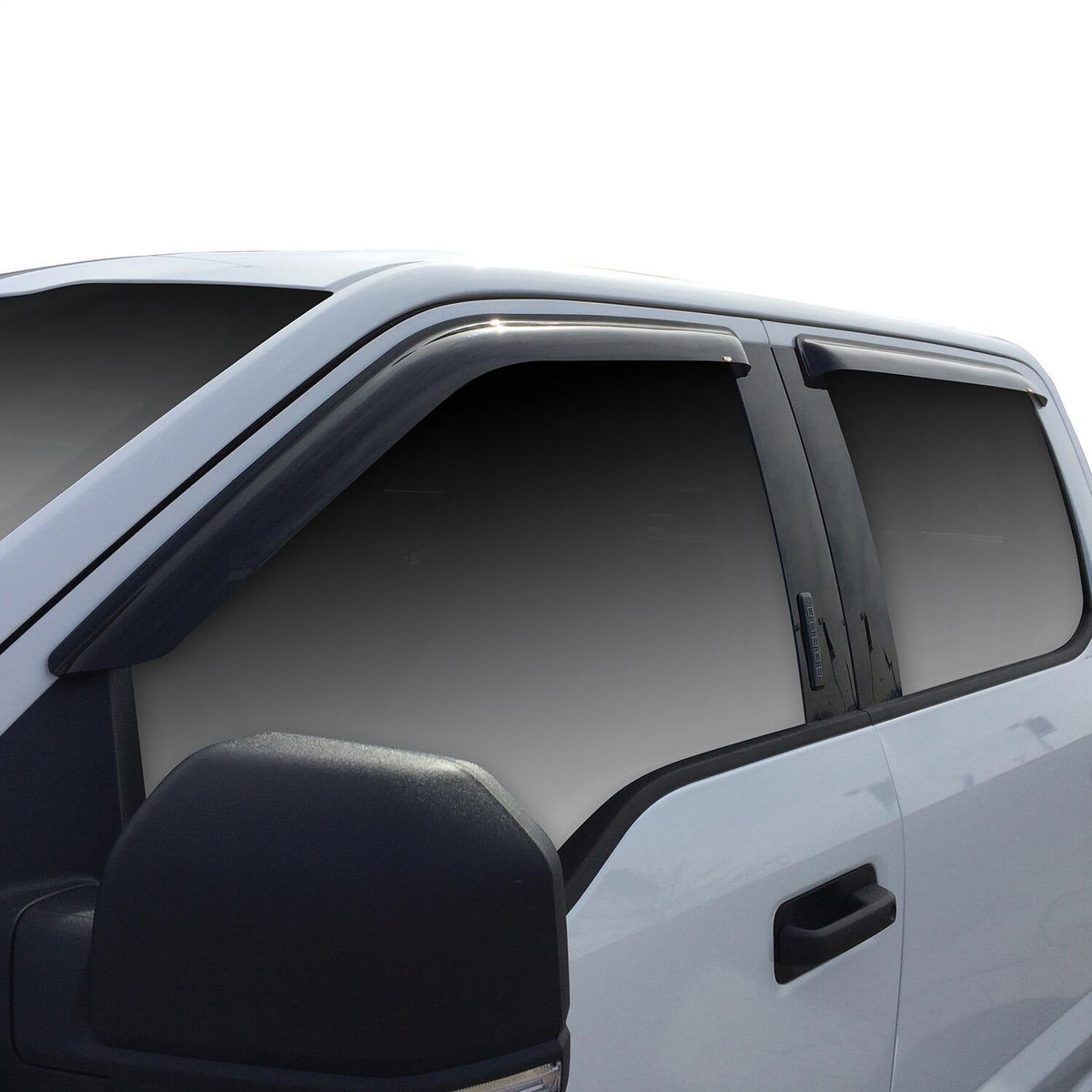 Westin Automotive Tape On Wind Deflector 4pc Smoke F-150 SuperCrew 2015-2019 F-250/350 SuperCrew SuperDuty 2017-2019