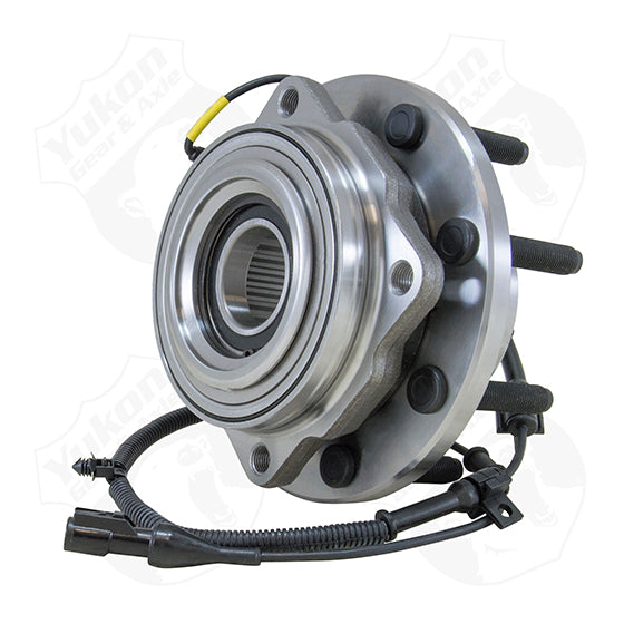 Yukon Front Unit Bearing and Hub Assembly for 2005-2010 F250 and F350 SRW Factory mounting studs are reused.