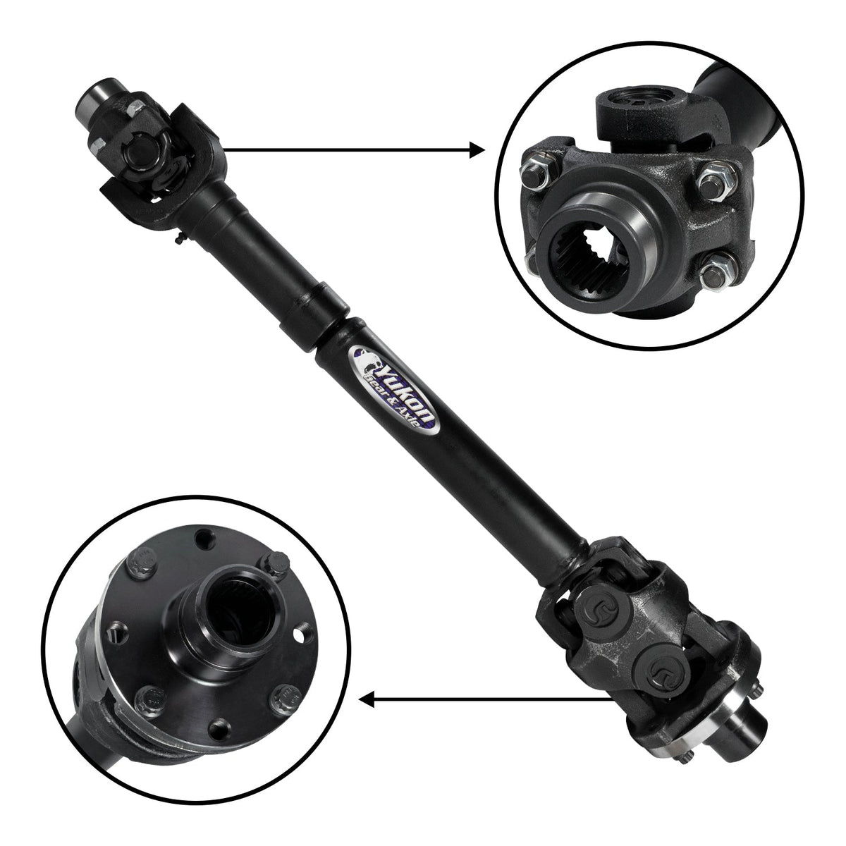 Yukon Gear and Axle Jeep JL Sport Rear Driveshaft 2 Door with Manual Transmission with Dana 35