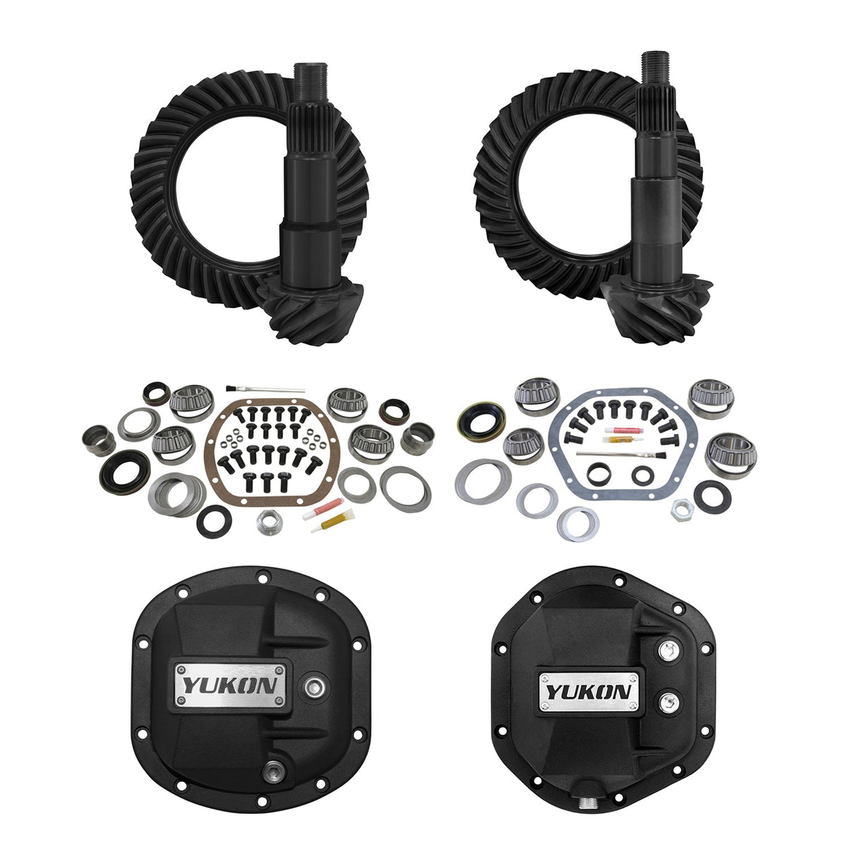 Yukon Stage 2 Jeep JK Re-Gear Kit w Covers for Dana 30 44 4.88 Ratio 24 Spline