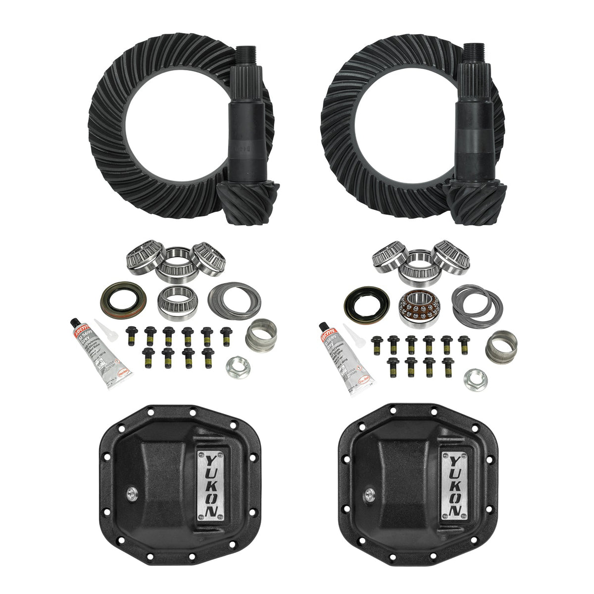 Yukon Stage 2 Jeep JL Re-Gear Kit w Covers Dana 30 35 4.88 Ratio 24 Spline