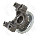 Yukon replacement yoke for Spicer 30 and 44 with 24 spline pinion 1350 u-joint Aftermarket yoke for upgrading from the stock 24 spline Jeep JK round pinion flange to a U Joint style yoke.
