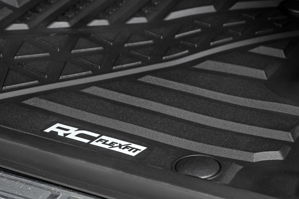 Rough Country Flex-Fit Floor Mats FR RR Crew Ram 1500 (19-24) 1500 TRX (21-24)