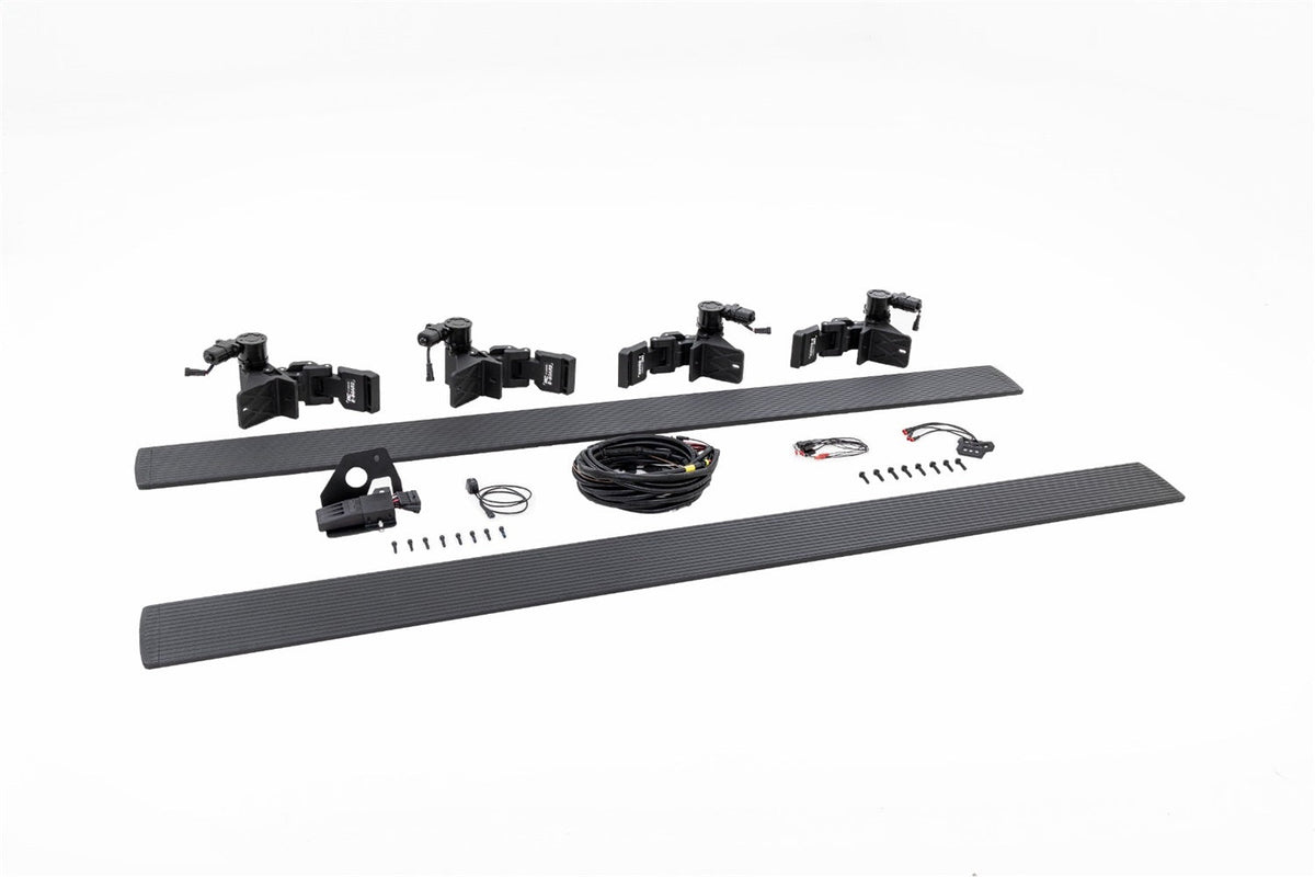 Rough Country Power Running Boards Dual Electric Motor Ford F-150 Lightning F-250 F-350 Raptor (15-26)